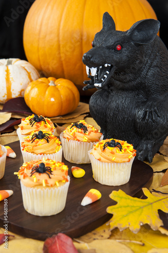 Photo: Halloween Rat with Cupcakes Halloween Rat with Cupcakes