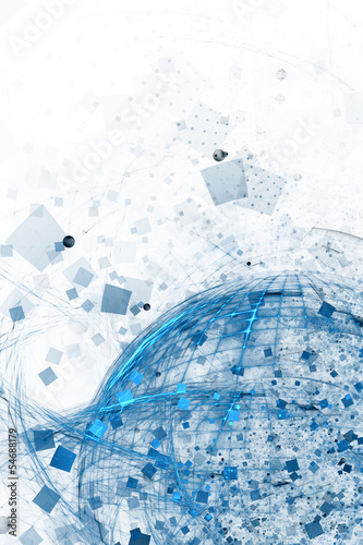 Illustration: Blue abstract background Blue abstract background