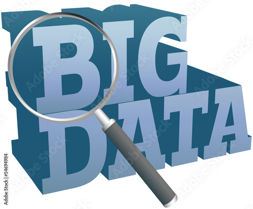 Vector: Big Data find information technology Big Data find information technology