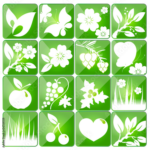 Photo: floral icons floral icons