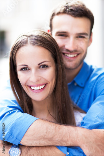 Photo: Young couple hugging Young couple hugging