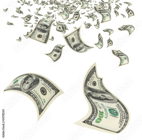 Photo: Money in the air. Money in the air.
