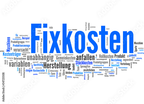 Vector: Fixkosten (Kosten, Ausgaben, Herstellung) Fixkosten (Kosten, Ausgaben, Herstellung)