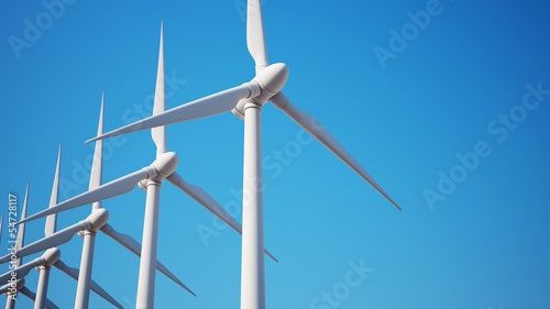 Illustration: Eolic Generators with Clipping Path Eolic Generators with Clipping Path