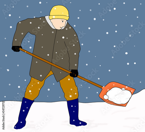 Illustration: 除雪作業 除雪作業