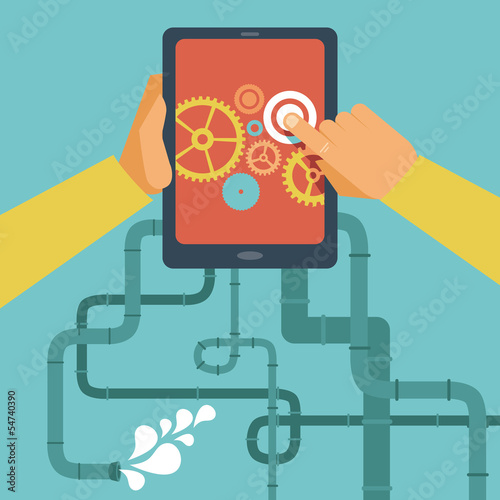 Vector: Vector mobile app development concept Vector mobile app development concept