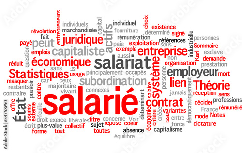 Vector: Salarié (salariat, travail, employé, tagcloud) Salarié (salariat, travail, employé, tagcloud)