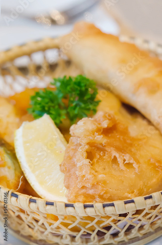 Photo: fried frish and chips fried frish and chips