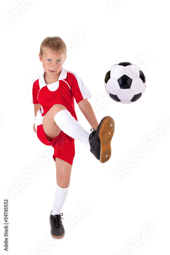 Photo: Fussballer mit Trikot Fussballer mit Trikot