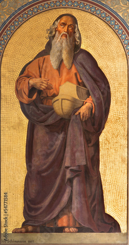 Photo: Vienna - Fresco of Noah in Altlerchenfelder church Vienna - Fresco of Noah in Altlerchenfelder church