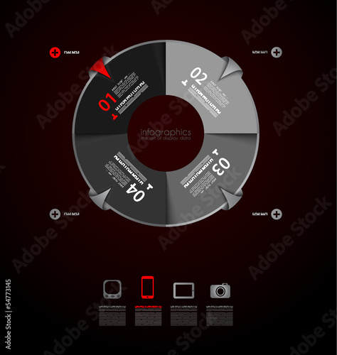 Vector: Infographics concept to display your data Infographics concept to display your data