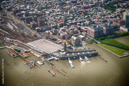 Photo: Pennsylvania Station, New York City. Aerial view from Helicopter Pennsylvania Station, New York City. Aerial view from Helicopter