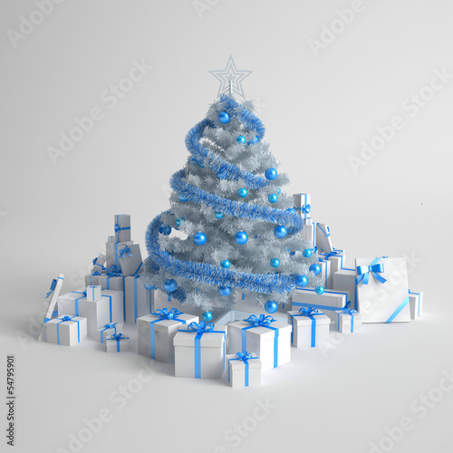 Illustration: Christmas Tree with presents Christmas Tree with presents