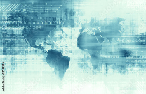 Illustration: Business and Technology background Business and Technology background