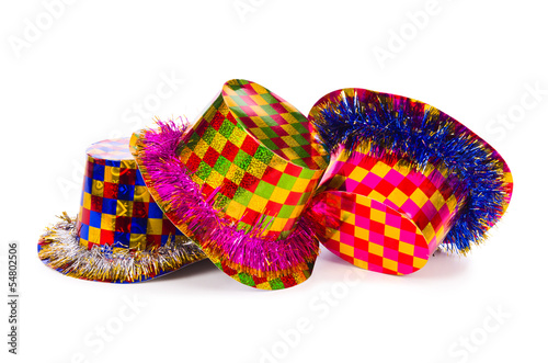 Photo: Party hat isolated on white background Party hat isolated on white background