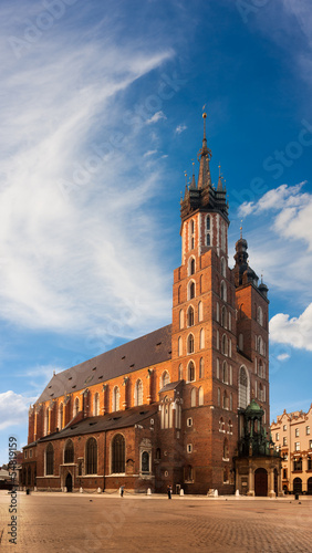 Photo: St. Mary's church in Krakow, Poland St. Mary's church in Krakow, Poland