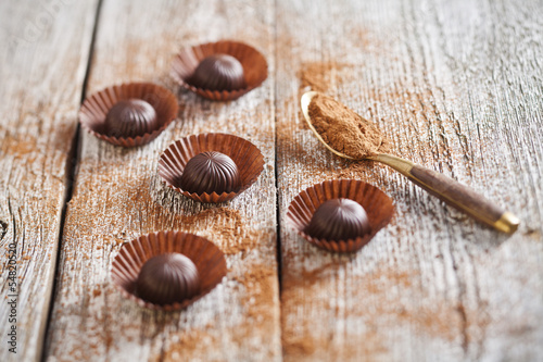 Photo: Chocolate candies Chocolate candies