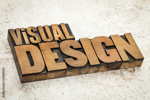 Photo: visual design in wood type visual design in wood type