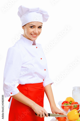 Photo: Young cook preparing food Young cook preparing food