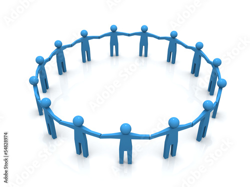 Illustration: Circle of people Circle of people