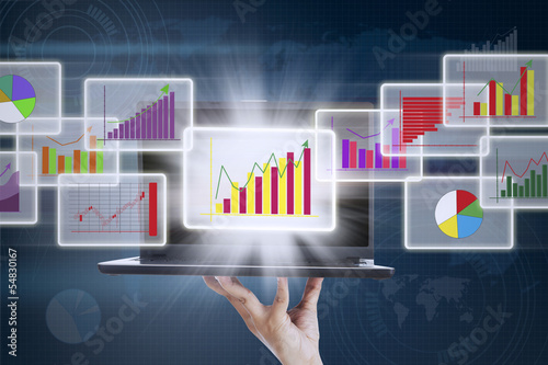 Photo: 3D Business graph 3D Business graph