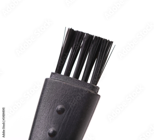 Photo: Black plastic brush. Black plastic brush.