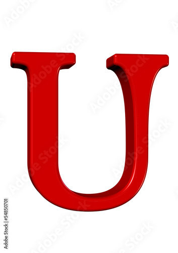 Illustration: kırmızı u kırmızı u