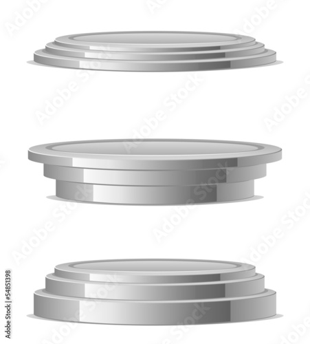 Vector: Silver podium Silver podium