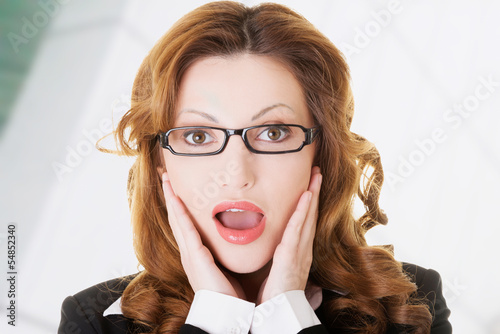 Photo: Shocked business woman Shocked business woman