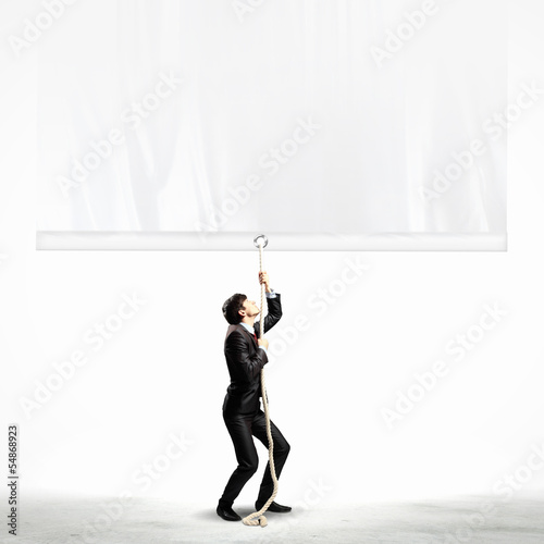 Photo: Abstract light blue background Abstract light blue background