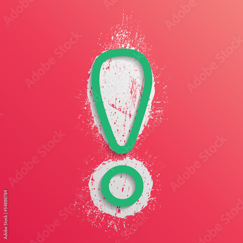 Vector: Grunge exclamation mark Grunge exclamation mark