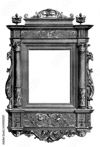 Illustration: Mirror or Page Ornament - Renaissance 16th century Mirror or Page Ornament - Renaissance 16th century