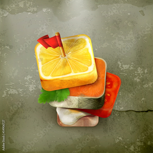 Vector: Canape icon old style Canape icon old style