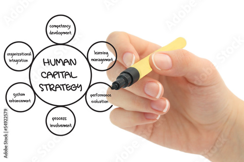 Photo: Human capital business diagram Human capital business diagram