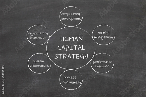 Photo: Human capital business diagram Human capital business diagram
