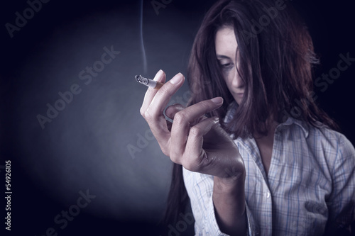 Photo: Smoking cigarette Smoking cigarette