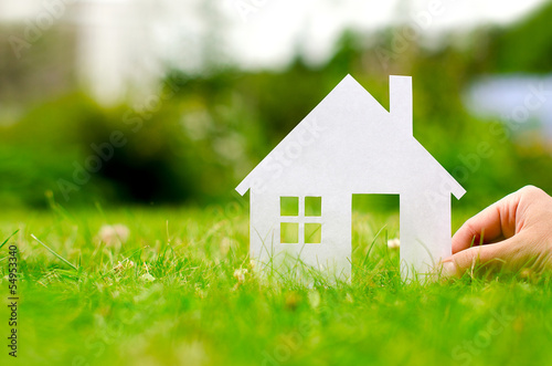 Photo: Hand hold house Hand hold house
