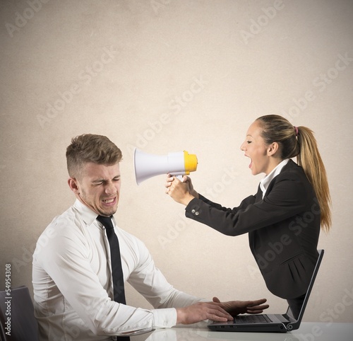 Photo: Web advertising and spam concept Web advertising and spam concept