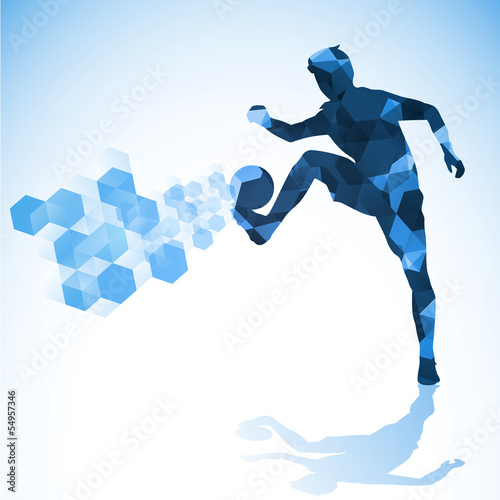 Vector: soccer abstract blue soccer abstract blue