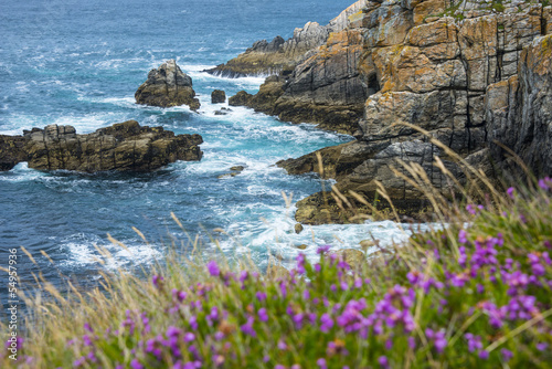 Photo: beautiful rocky coastline and sea - Brittany, France beautiful rocky coastline and sea - Brittany, France