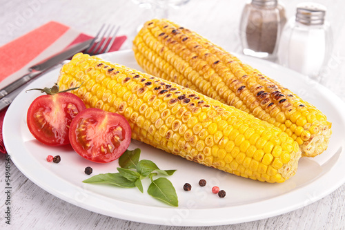 Photo: grilled corn grilled corn