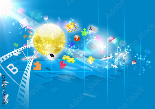 Illustration: Media background Media background