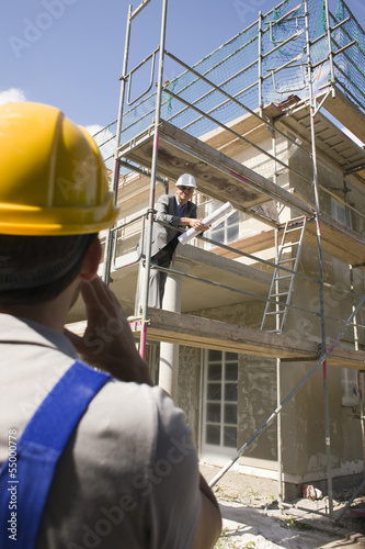 Photo: Architekt auf der Baustelle Architekt auf der Baustelle