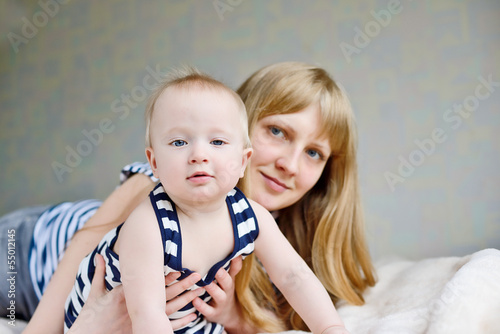 Photo: mother and baby son mother and baby son