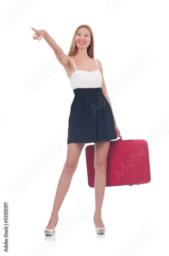 Photo: Young woman preparing for vacation Young woman preparing for vacation