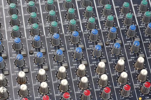 Photo: Sound Mixer Console Sound Mixer Console