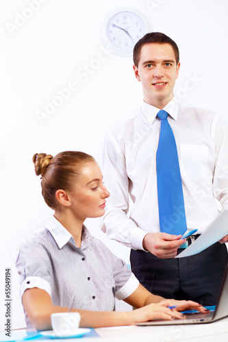Photo: Business woman in office Business woman in office