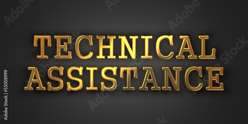 Illustration: Technical Assistance. Business Concept. Technical Assistance. Business Concept.