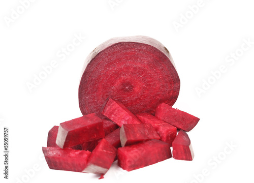 Photo: Fresh segments of a beet Fresh segments of a beet