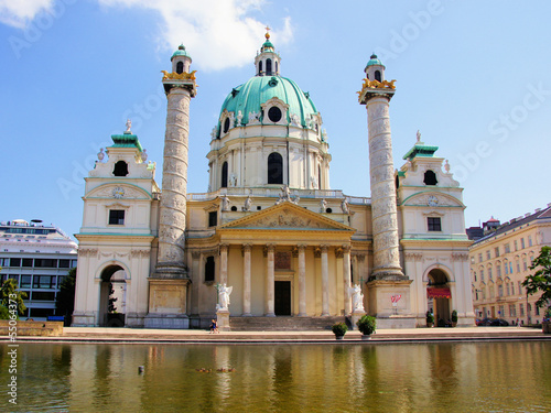 Photo: St. Charles' Church, Vienna, Austria St. Charles' Church, Vienna, Austria